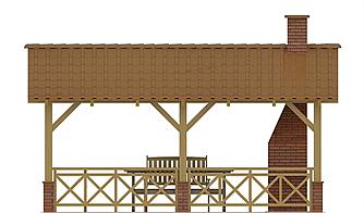 G139 - Altana ogrodowa elewacja