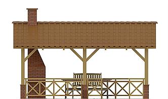 G139 - Altana ogrodowa elewacja