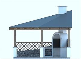 G157 - Altana ogrodowa elewacja