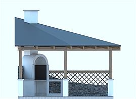 G157 - Altana ogrodowa elewacja