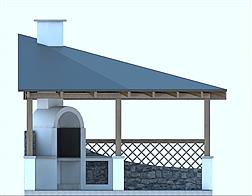 G157 - Altana ogrodowa elewacja