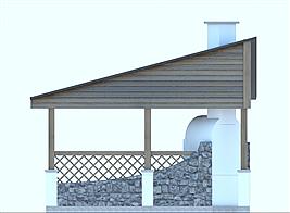 G157 - Altana ogrodowa elewacja