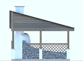 G157 - Altana ogrodowa elewacja