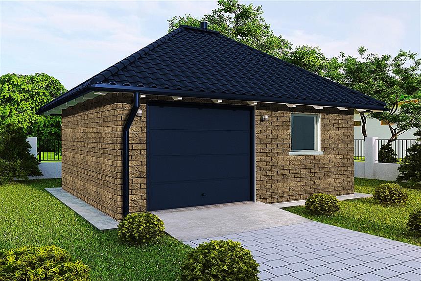 Projekt domu G195 - Budynek gospodarczy