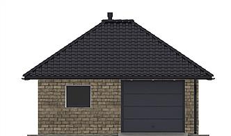 G195 - Budynek gospodarczy elewacja