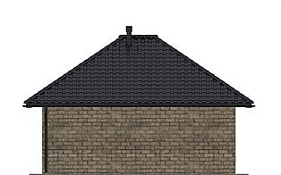 G195 - Budynek gospodarczy elewacja