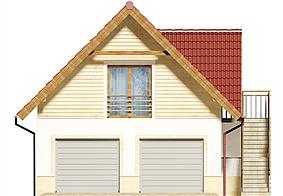 Garaż ARP06 paliwo stałe elewacja