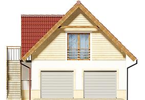 Garaż ARP06 paliwo stałe elewacja