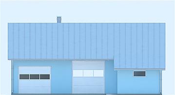 G229 - Budynek garażowo - gospodarczy elewacja