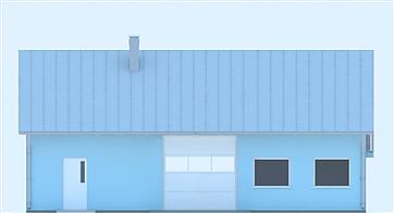 G229 - Budynek garażowo - gospodarczy elewacja