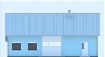 G229 - Budynek garażowo - gospodarczy elewacja