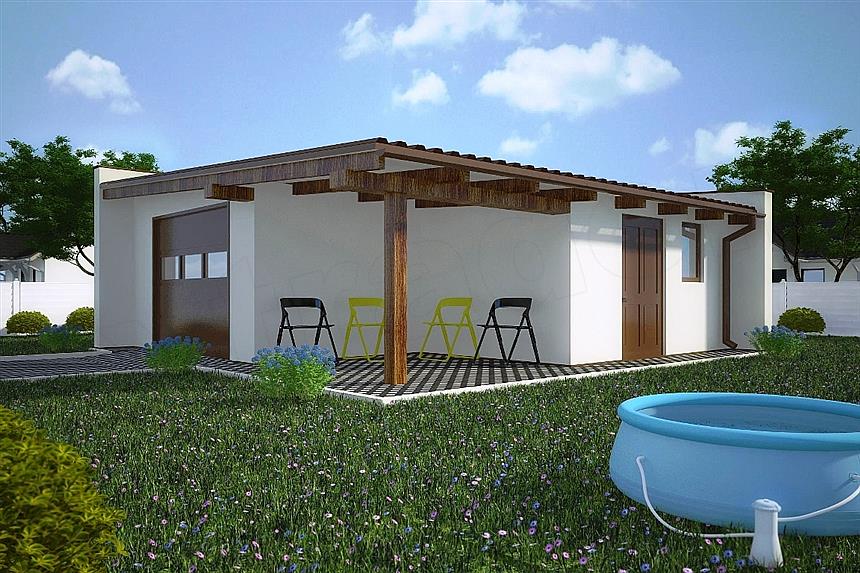 Projekt domu G119 - Budynek gospodarczy