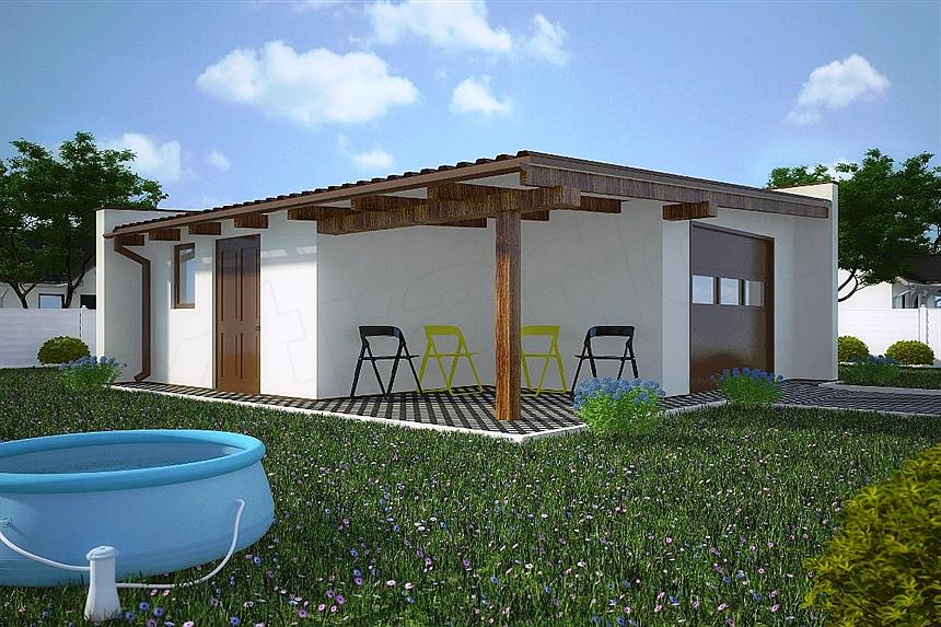 Projekt domu G119 - Budynek gospodarczy