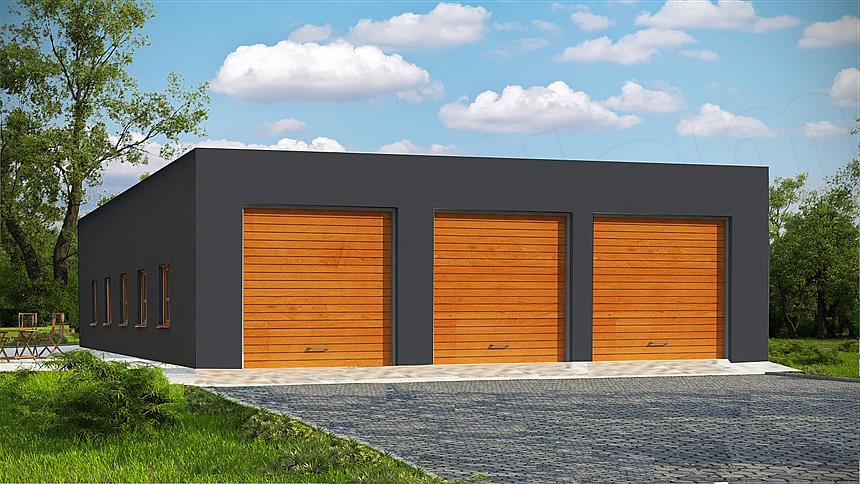 Projekt domu G186 - Budynek Garażowy