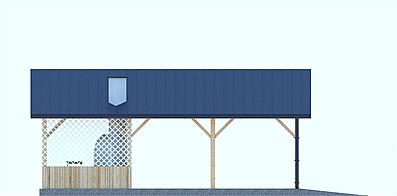 G170 - Wiata drewniana elewacja