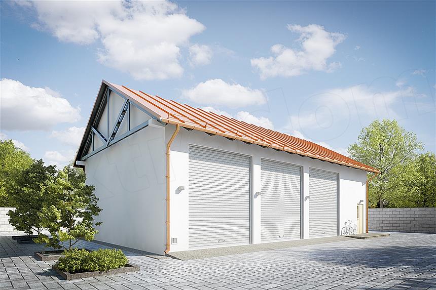 Projekt domu G206 - Budynek garażowo - gospodarczy