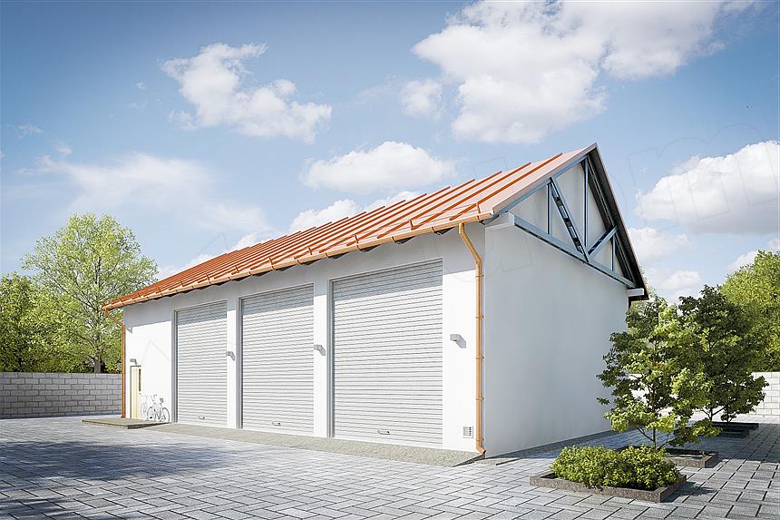 Projekt domu G206 - Budynek garażowo - gospodarczy
