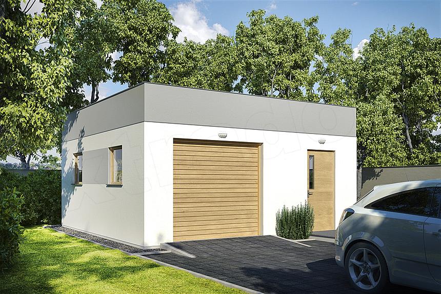 Projekt domu G176 - Budynek garażowo - gospodarczy