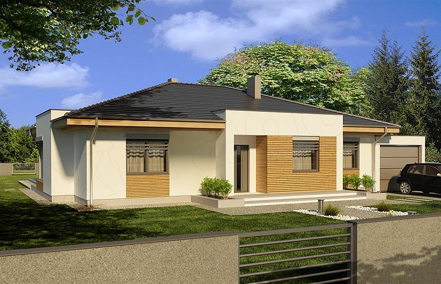 Projekt domu Alabama C garaż