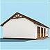 projekt domu G206 garaż trzystanowiskowy, szkielet drewniany budynek gospodarczy