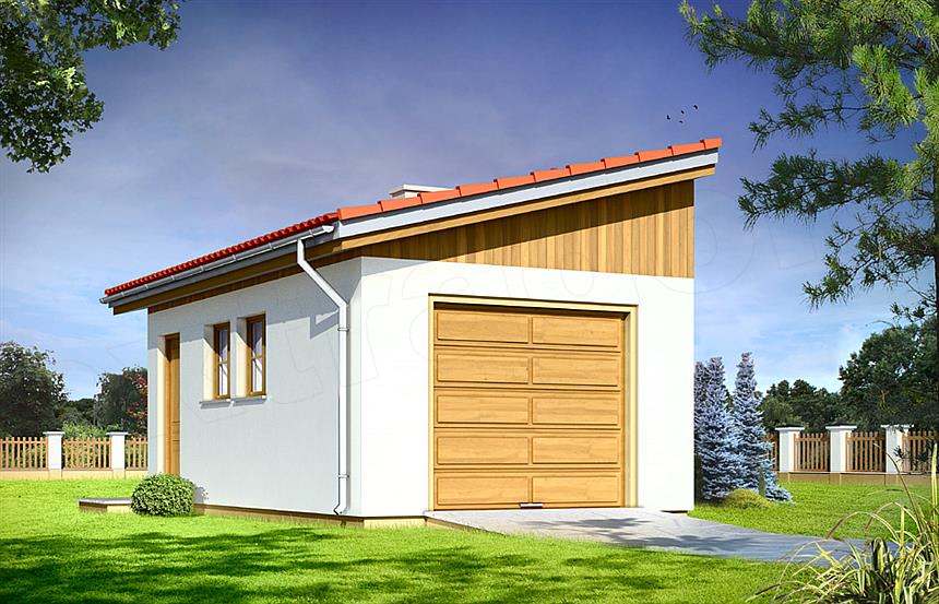 Projekt domu Garaż BG09