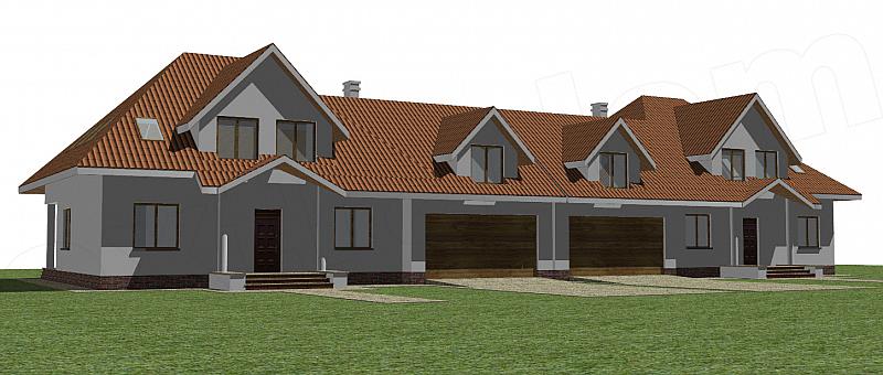 Projekt domu Bliźniak 4