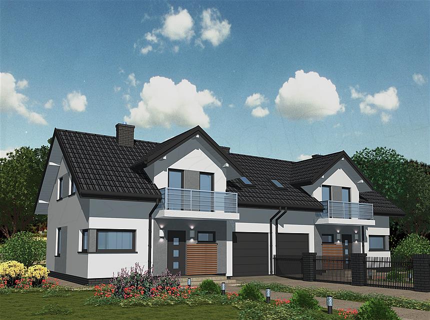 Projekt domu APS 254 dwulokalowy