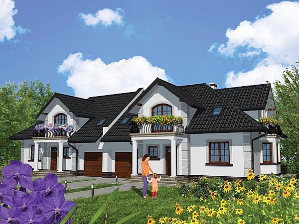 Projekt domu APS 216 dwulokalowy