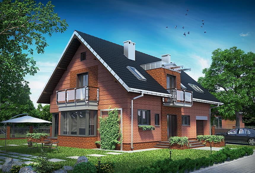 Projekt domu Axel Ceramik - murowana – ceramika