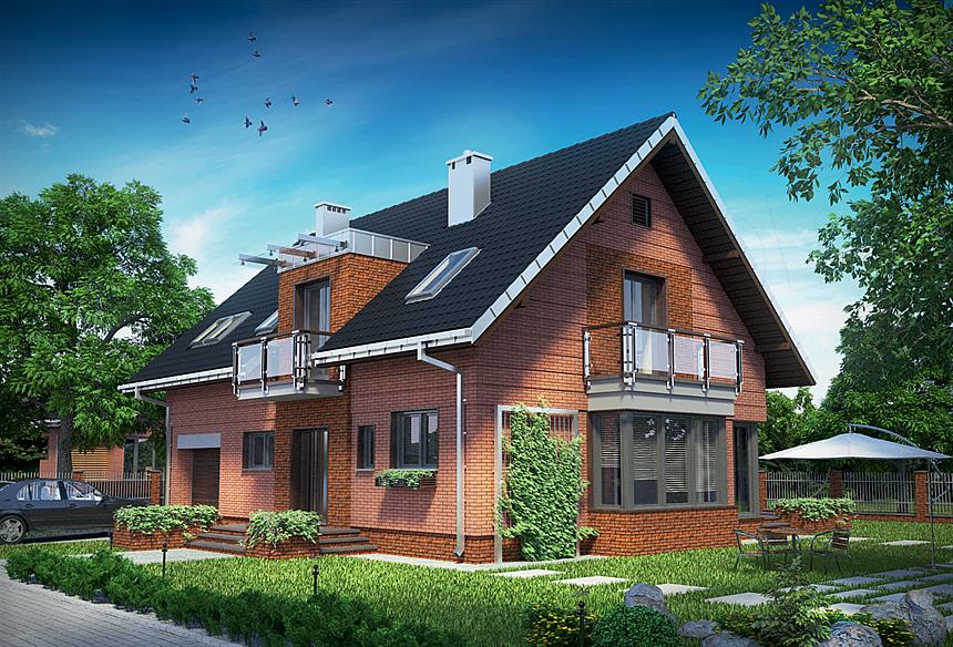 Projekt domu Axel Ceramik - murowana – ceramika