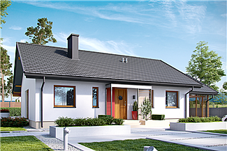Projekt domu Kornel VI (z wiatą) energo