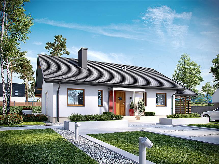 Projekt domu Kornel VI (z wiatą) energo