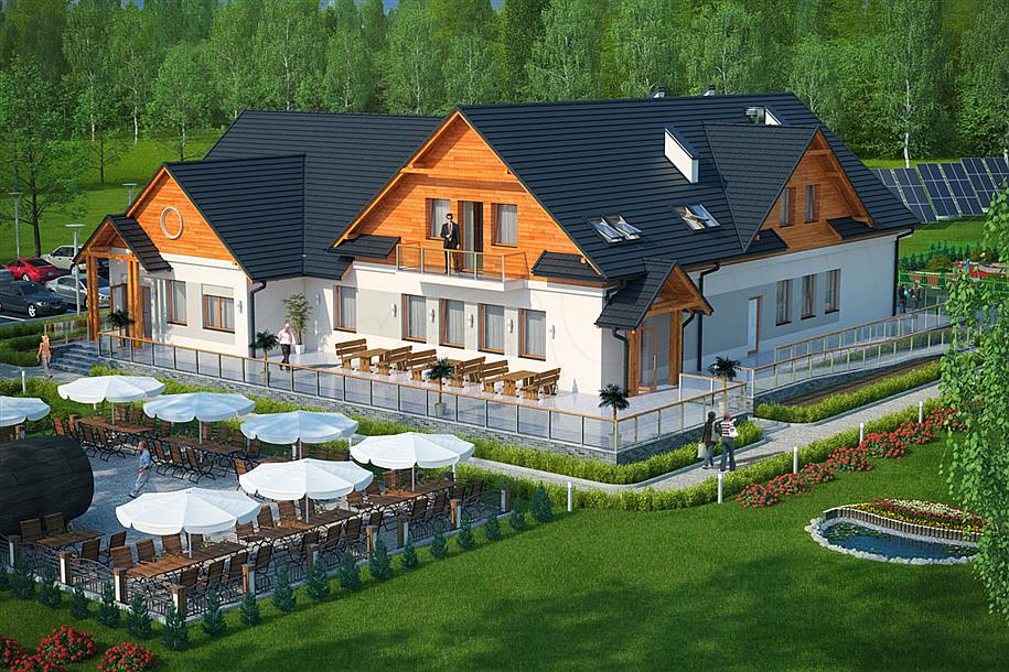 Projekt Domu Weselnego Restauracja Dom Weselny K 52 534 46 M2 Koszt