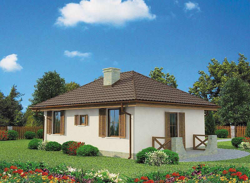 Projekt domu Bayamo szkielet drewniany, dom letniskowy