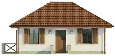 Bayamo szkielet drewniany, dom letniskowy elewacja