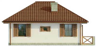 Bayamo szkielet drewniany, dom letniskowy elewacja