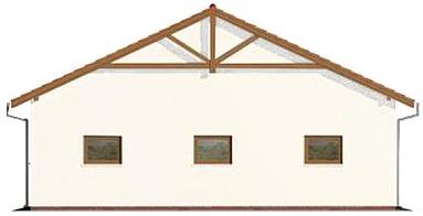 G51 szkielet drewniany, budynek garażowy elewacja