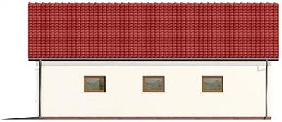 G51 szkielet drewniany, budynek garażowy elewacja