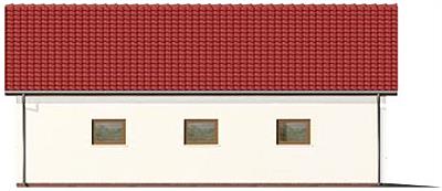 G51 szkielet drewniany, budynek garażowy elewacja