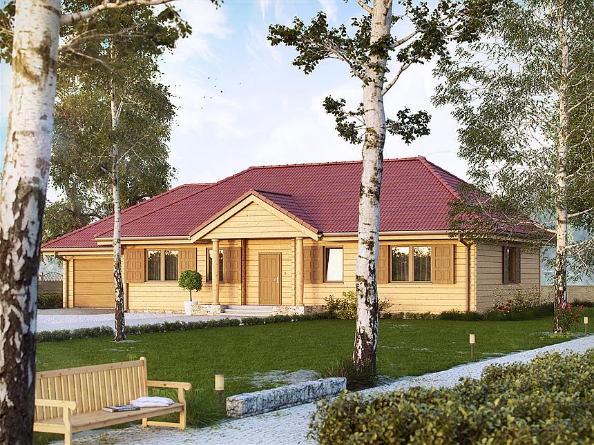 Projekt domu Borówka 4 bal