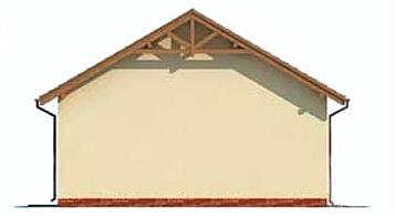 G206 garaż trzystanowiskowy z pomieszczeniami gospodarczymi elewacja