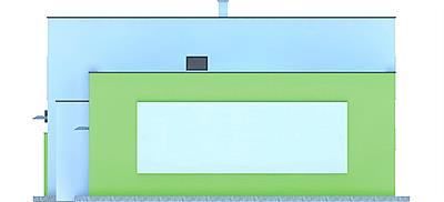 G213 - Budynek garażowo-gospodarczy elewacja