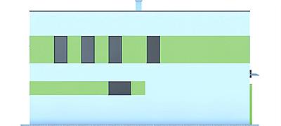 G213 - Budynek garażowo-gospodarczy elewacja