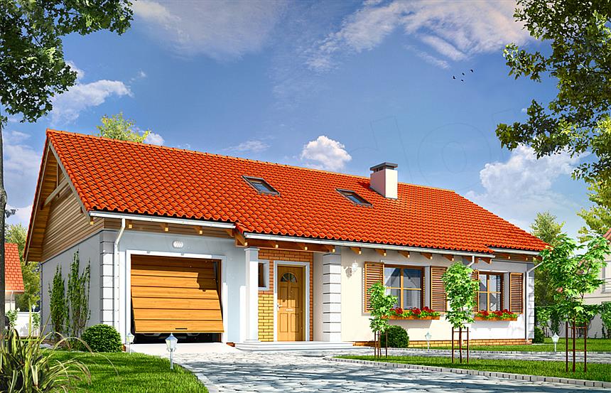 Projekt domu Bursztyn 2