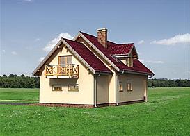 Prymulka Bona - murowana – beton komórkowy elewacja