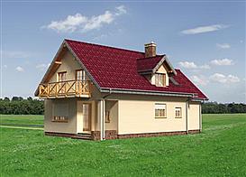 Prymulka Bona - murowana – beton komórkowy elewacja