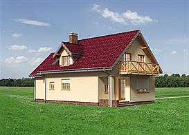 Prymulka Bona - murowana – beton komórkowy elewacja