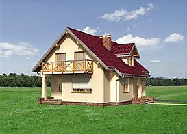 Prymulka Bona - murowana – beton komórkowy elewacja