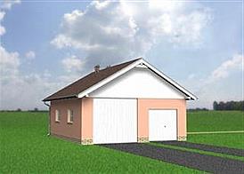 Garaż 16 - murowana – beton komórkowy elewacja
