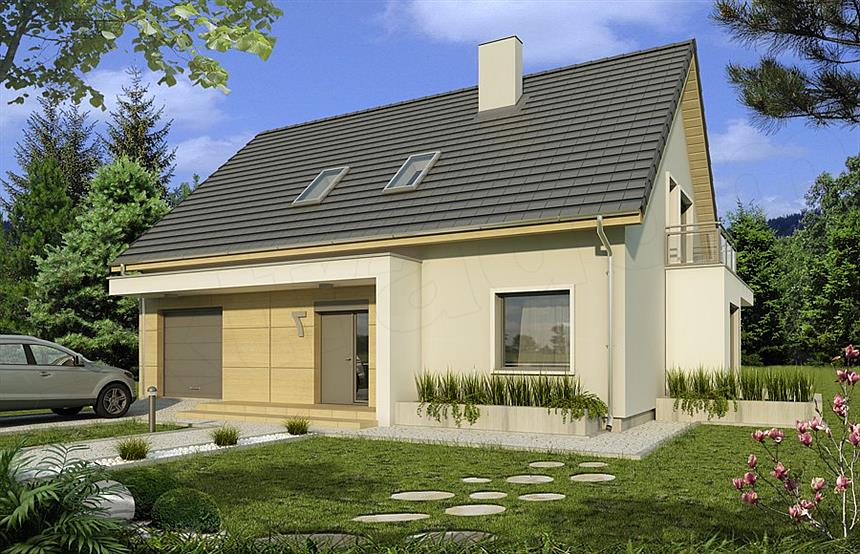 Projekt domu Tymoteusz A garaż